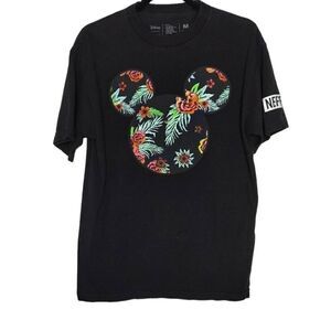 Neff x Disney Mickey Face Tropical Graphic Black Tee